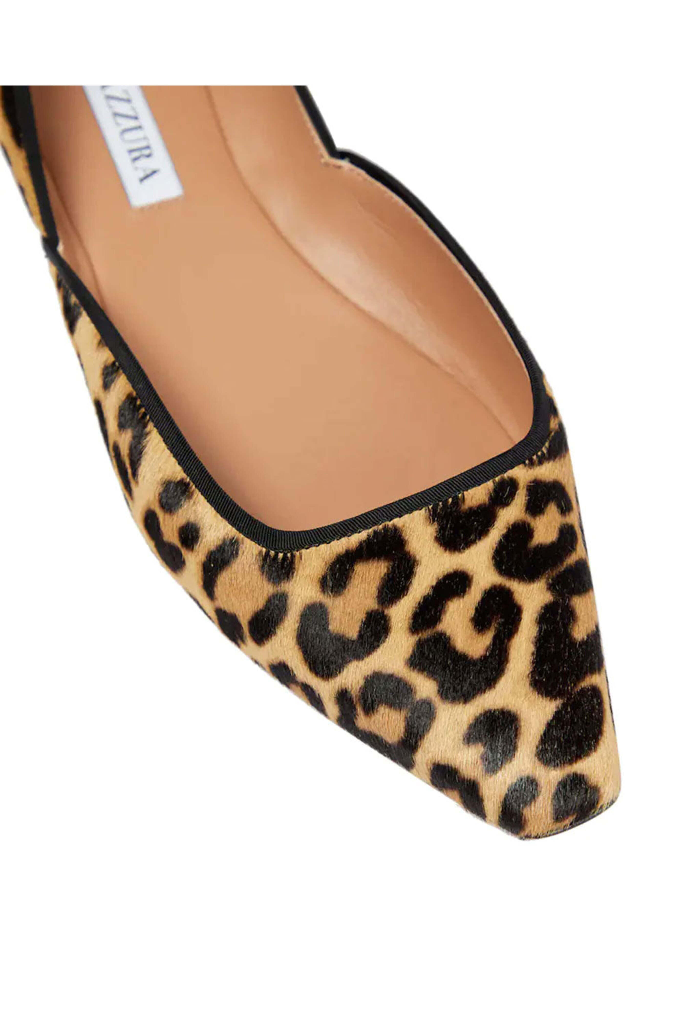 Aquazzura - Maia Flat in Leopard