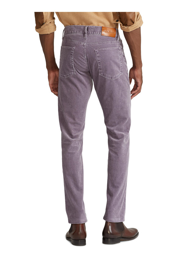 Ralph Lauren Purple Label - Purple Sage Slim Fit Stretch Corduroy Pant