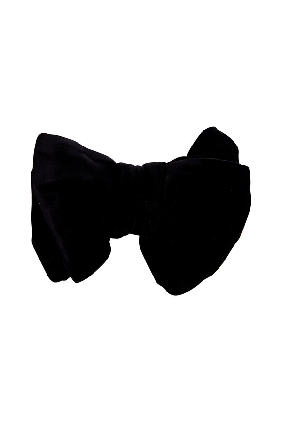 Tom Ford - Black Silk Grosgrain Bow Tie | Mitchell Stores