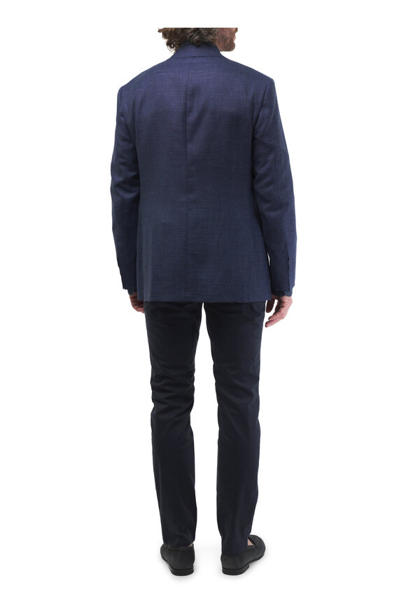 Eton - Dark Blue Denim Cotton Dress Shirt