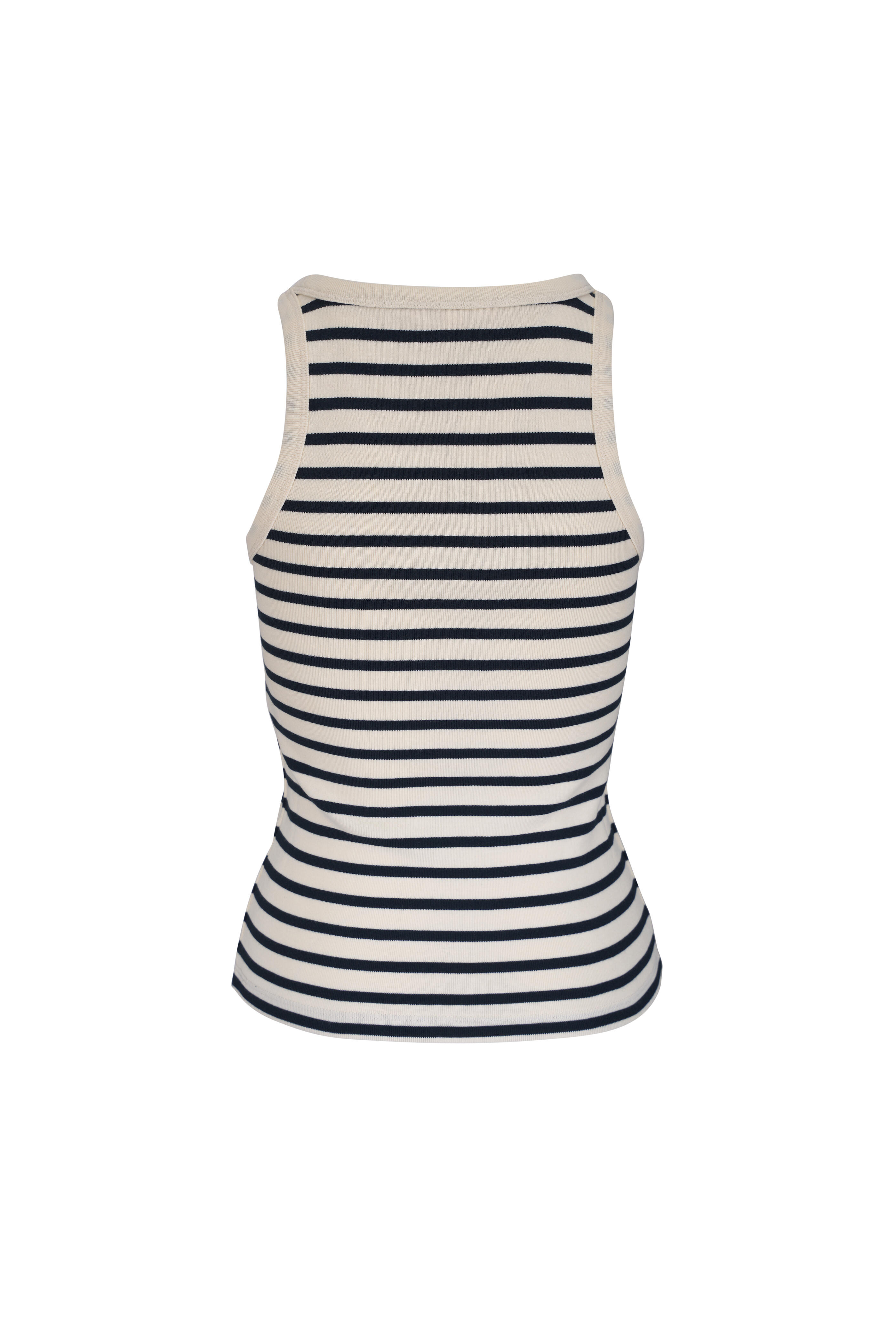 Nili Lotan - Jennifer Ecru & Black Rib Tank