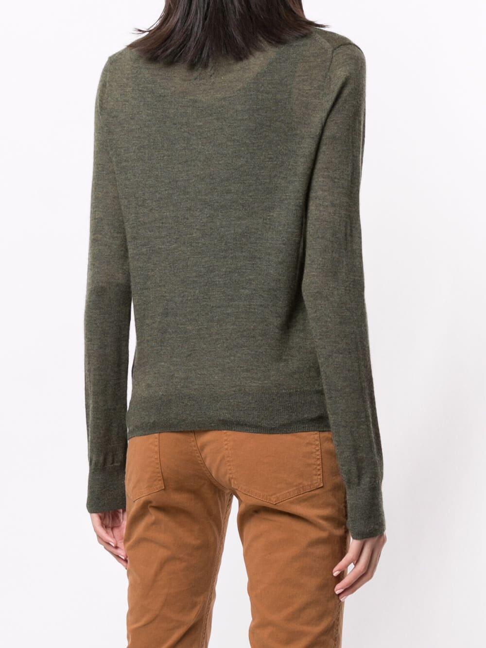 Nili Lotan - Muriel Army Green Cashmere Sweater