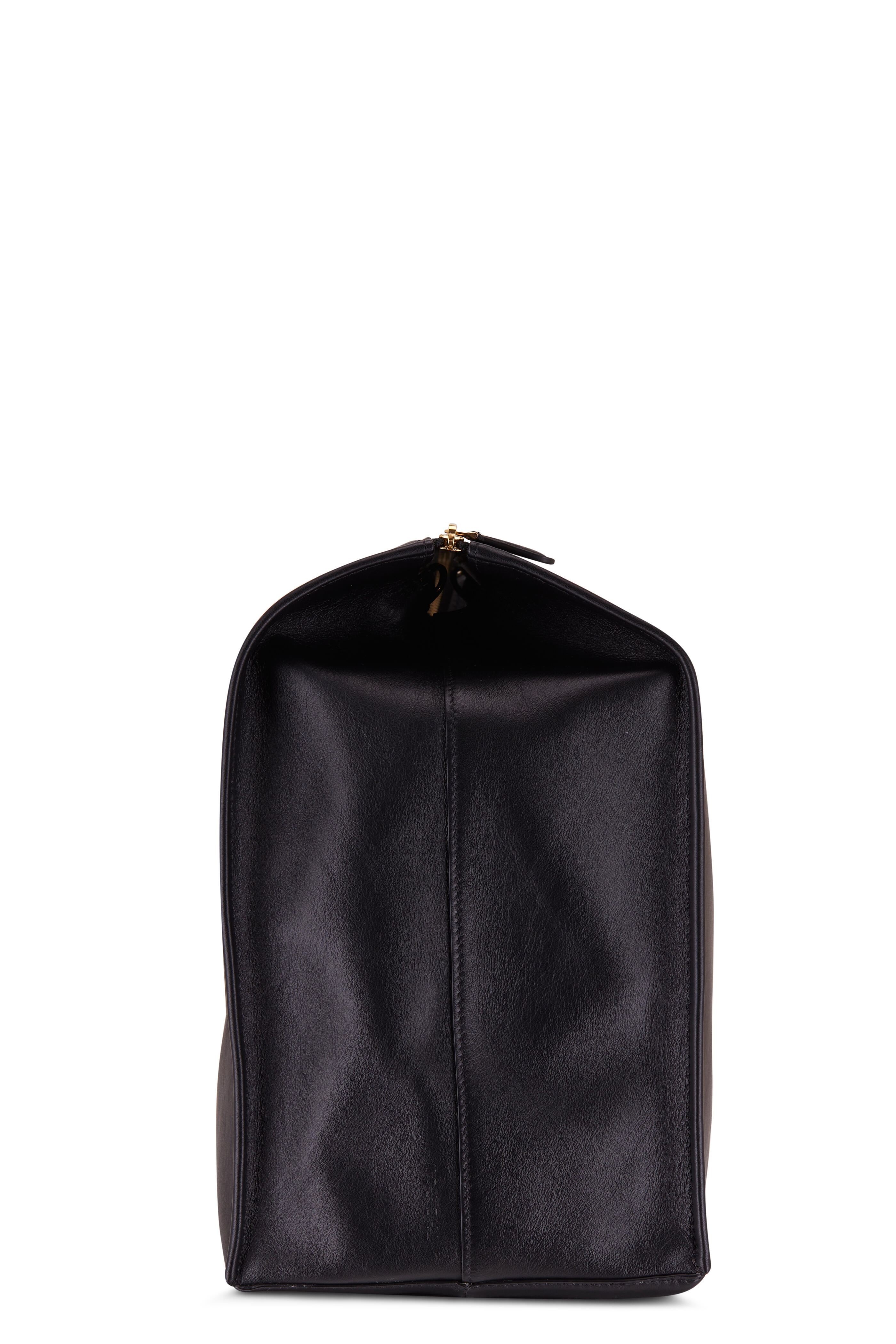 The Row Aspen Black Leather Clutch Mitchell Stores