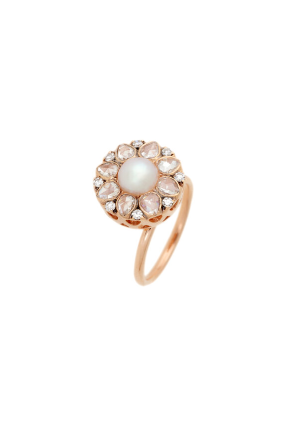Selim Mouzannar - Beirut Rosace Pearl & Diamond Ring