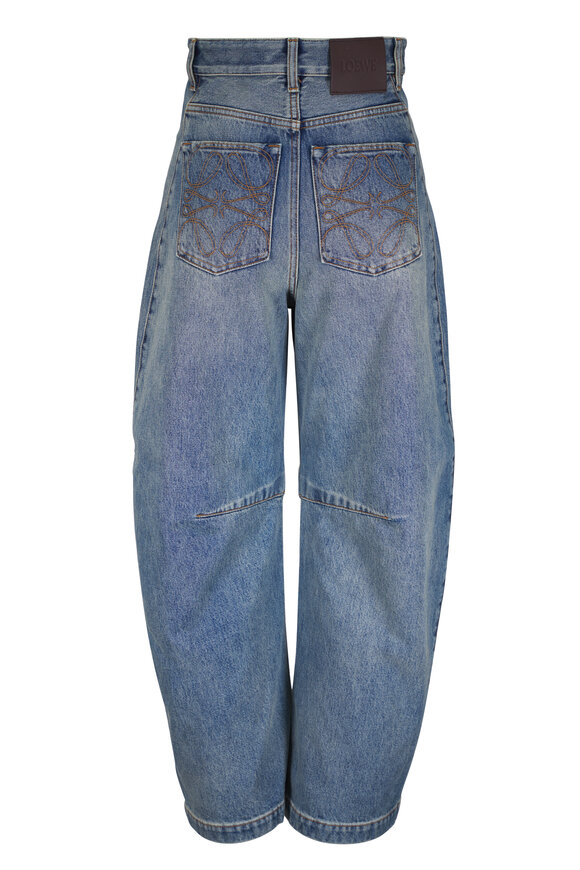Loewe Washed Cotton Barrel Jean - view 3