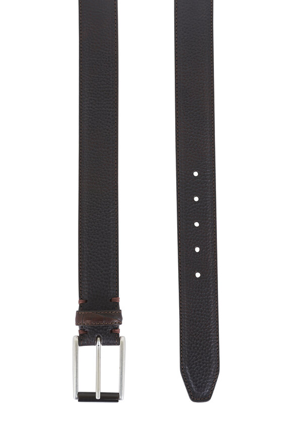 Martin Dingman Hayes Walnut Leather Belt - view 2