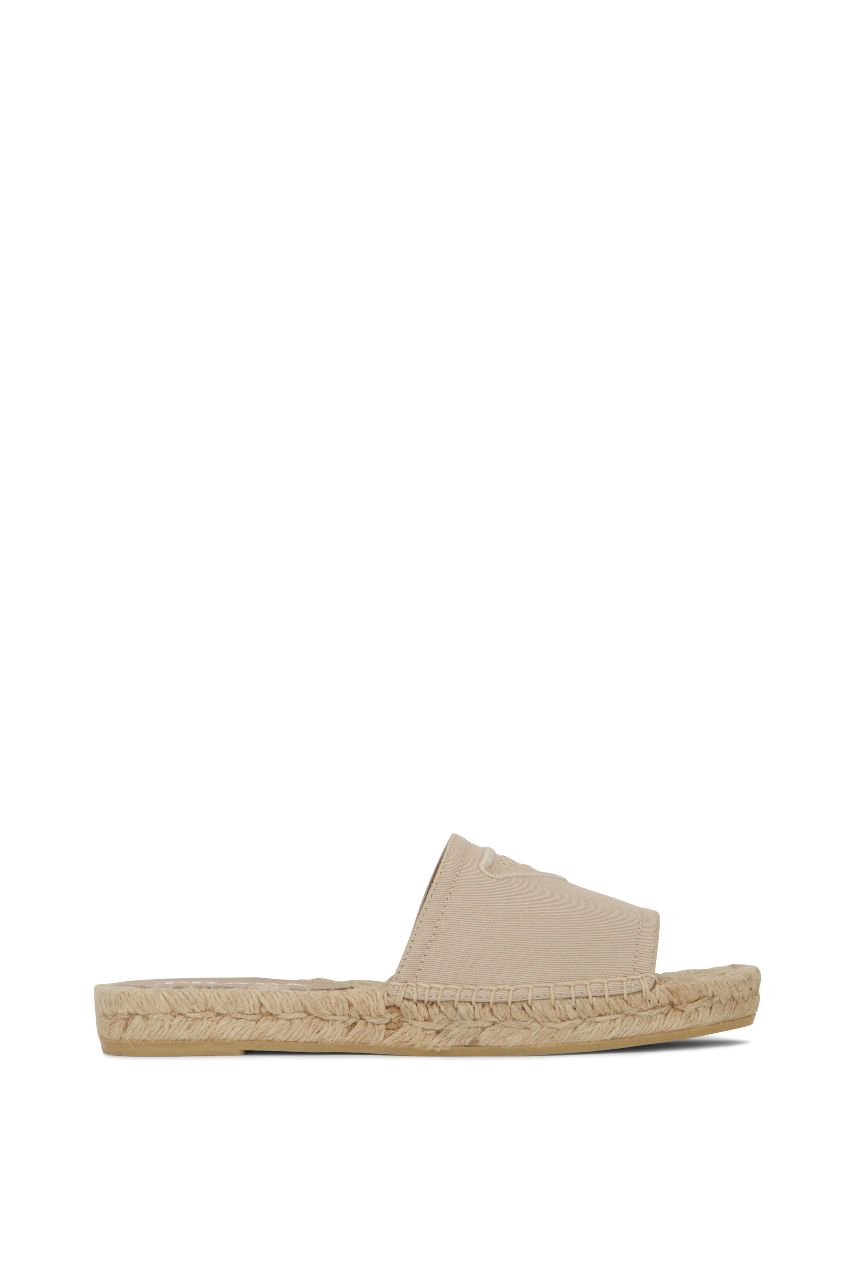 Prada - Corda Canvas Flat Espadrille Slide
