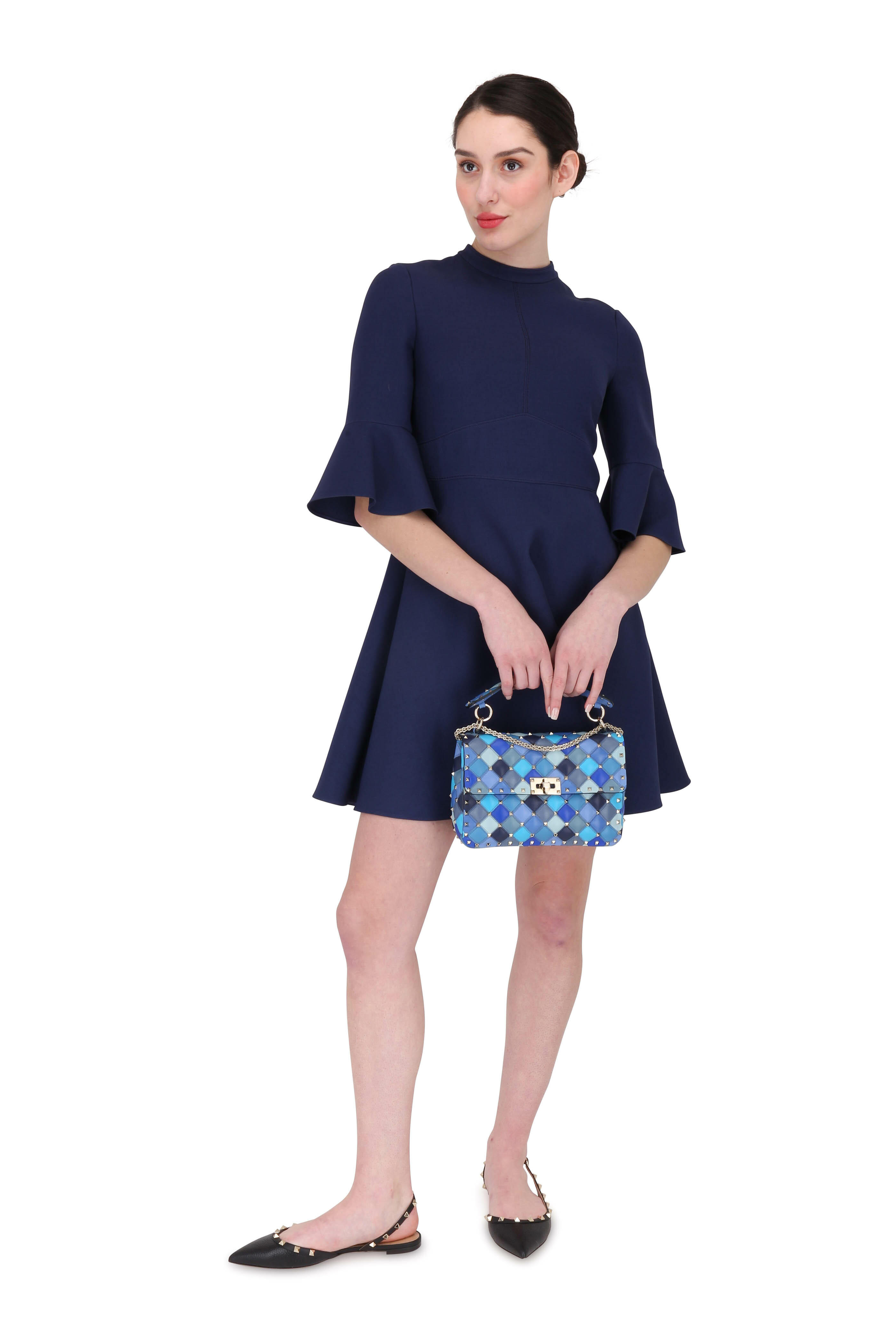 Valentino Garavani - Rockstud Spike Blue Angel Quilted