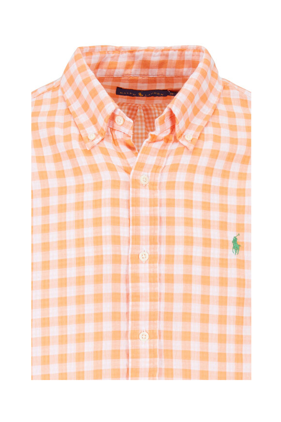 Polo Ralph Lauren - Orange & White Check Sport Shirt