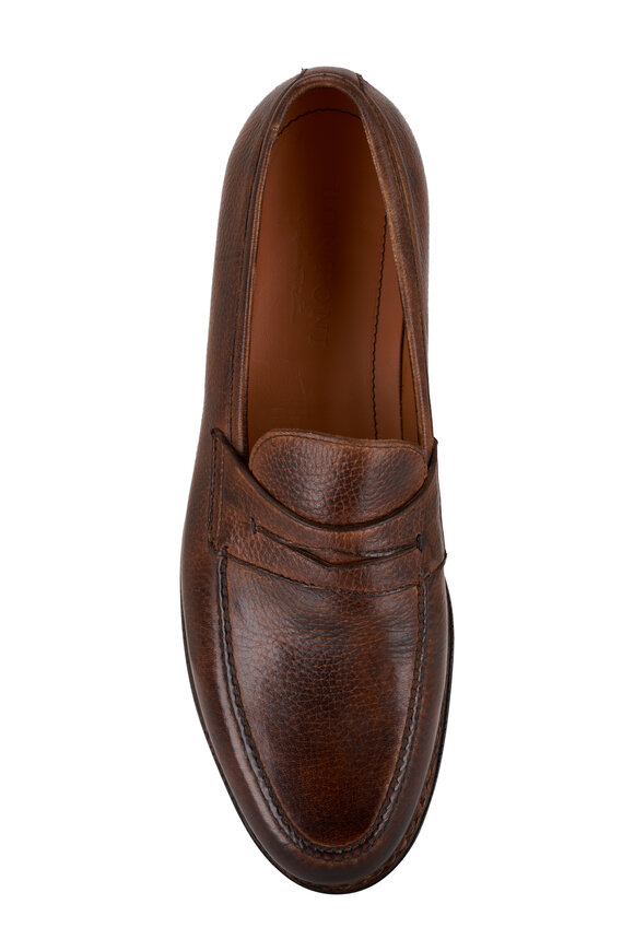 Bontoni - Saverese II Medium Chocolate Brown Leather Loafer