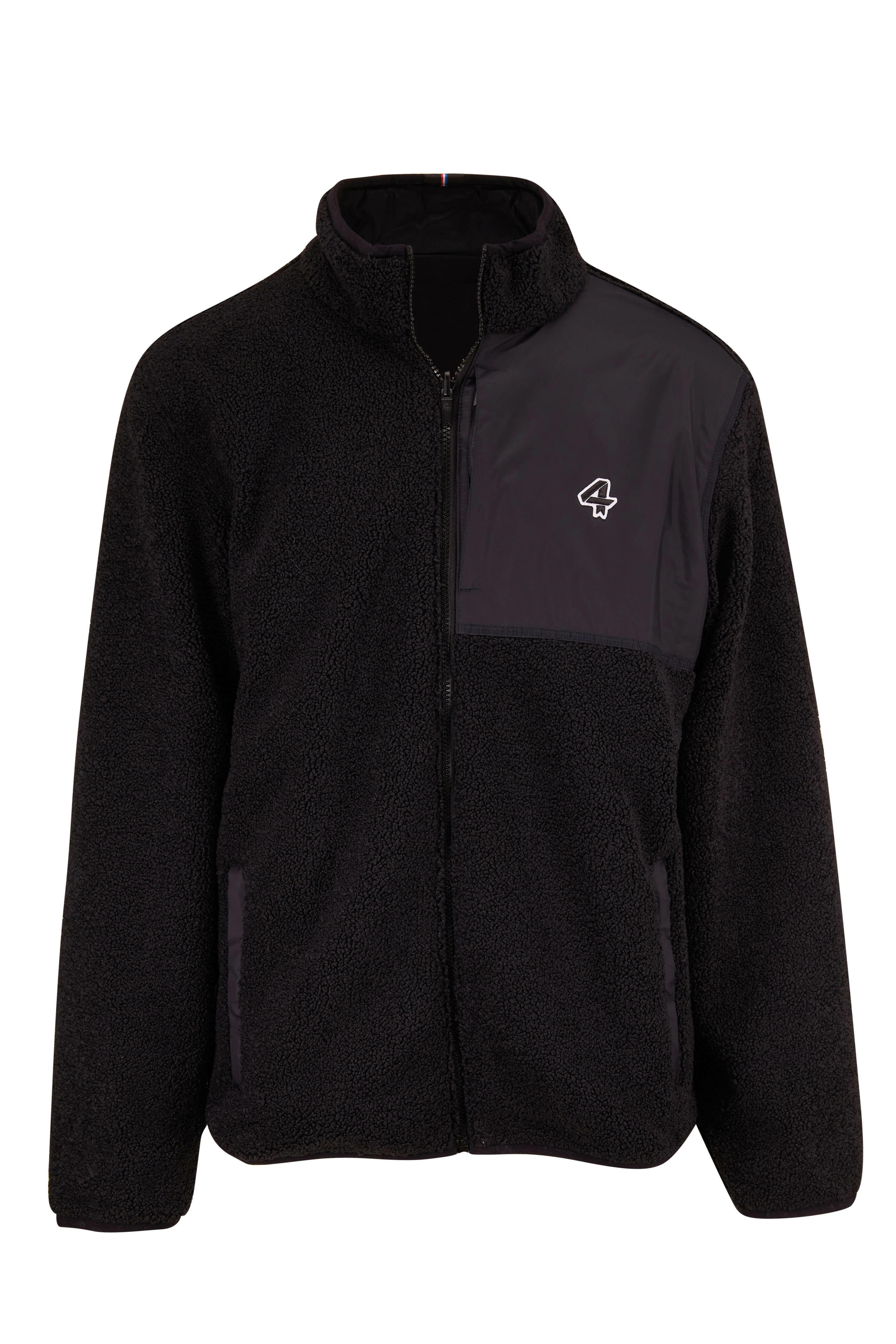 Fourlaps - Black Sherpa Reversible Jacket