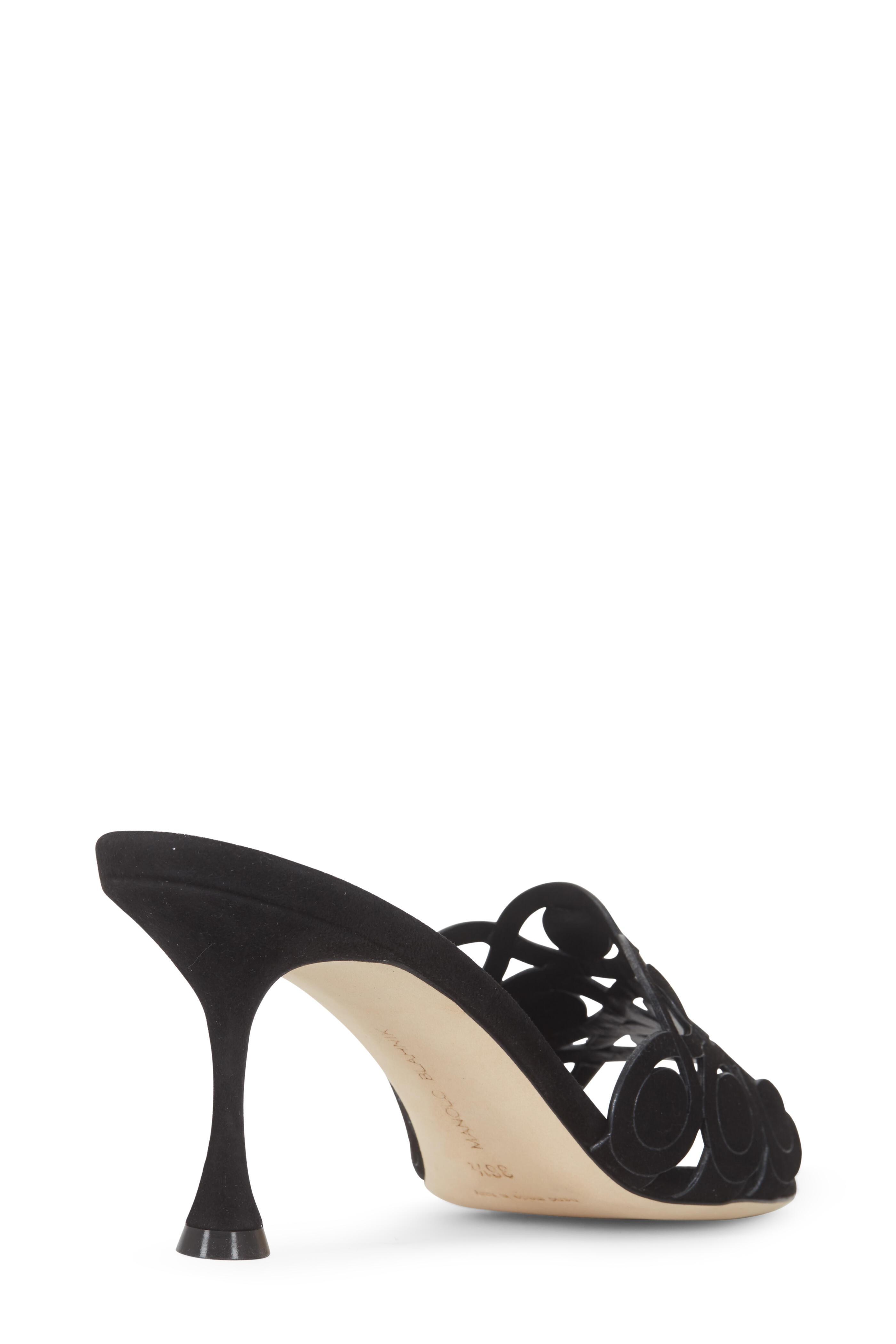 Manolo Blahnik | Carolynemu 50 black suede mules | Savannahs