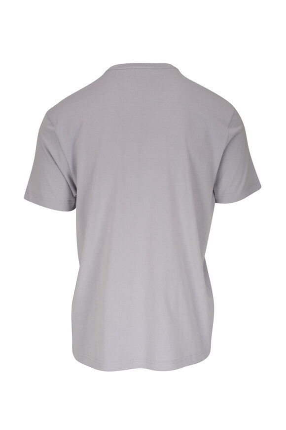 Stefan Brandt - Enno Light Gray Cotton Crewneck T-Shirt