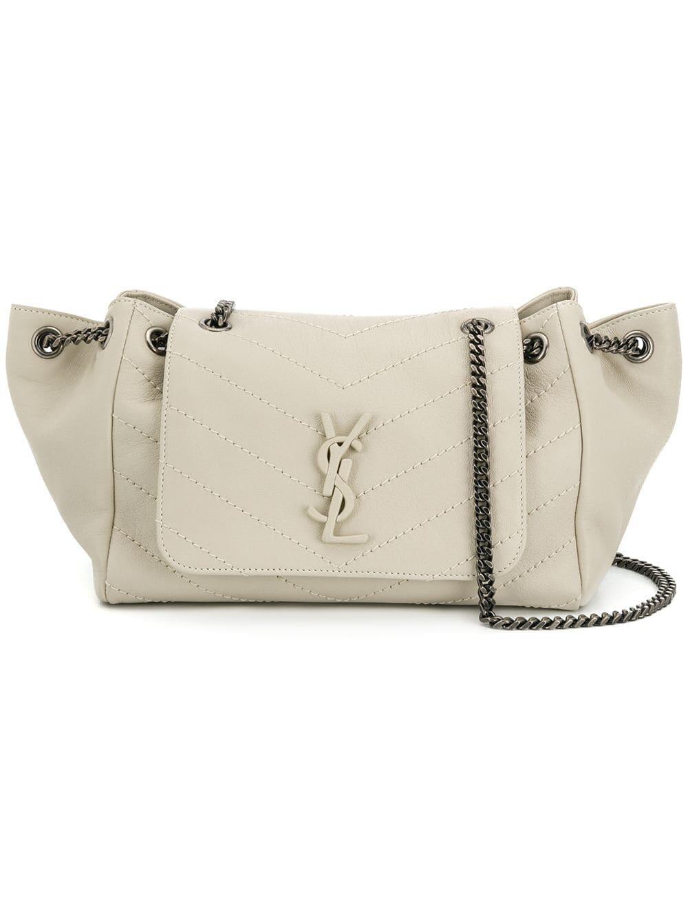 Saint Laurent - Nolita Monogram White Quilted Small Bag