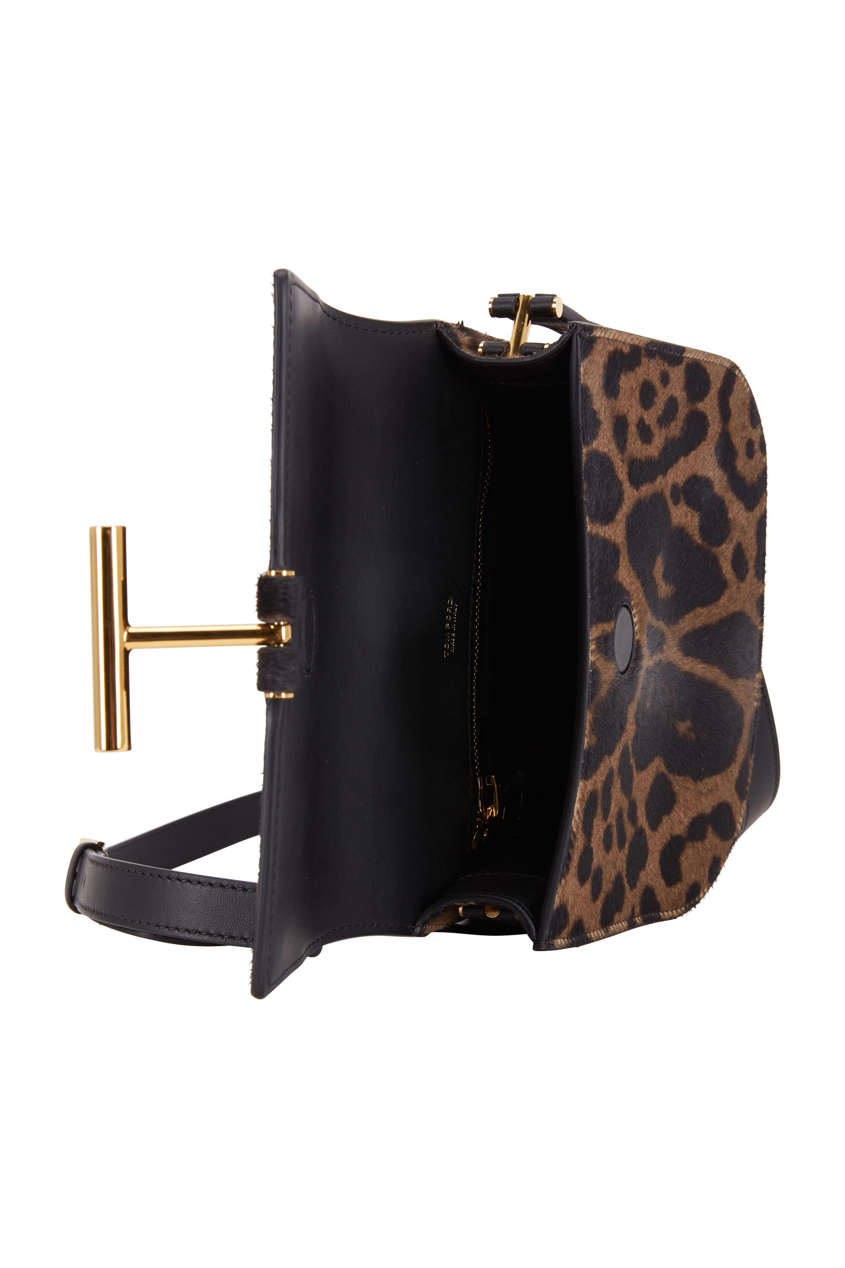 Bottega Veneta Leopard Pony Hair Mini Cross Body Handbag