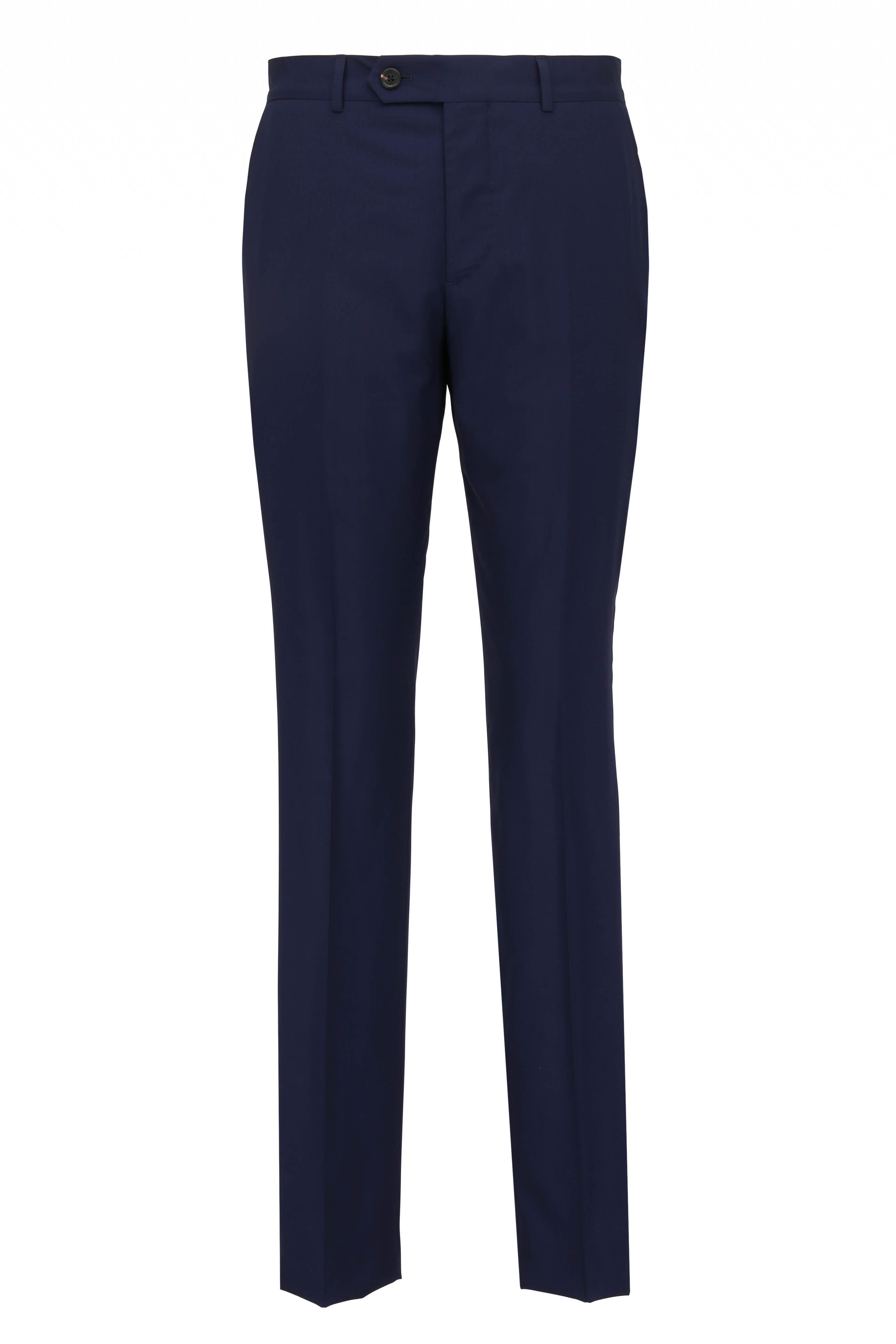 Brunello Cucinelli - Solid Navy Wool & Silk Travel Suit