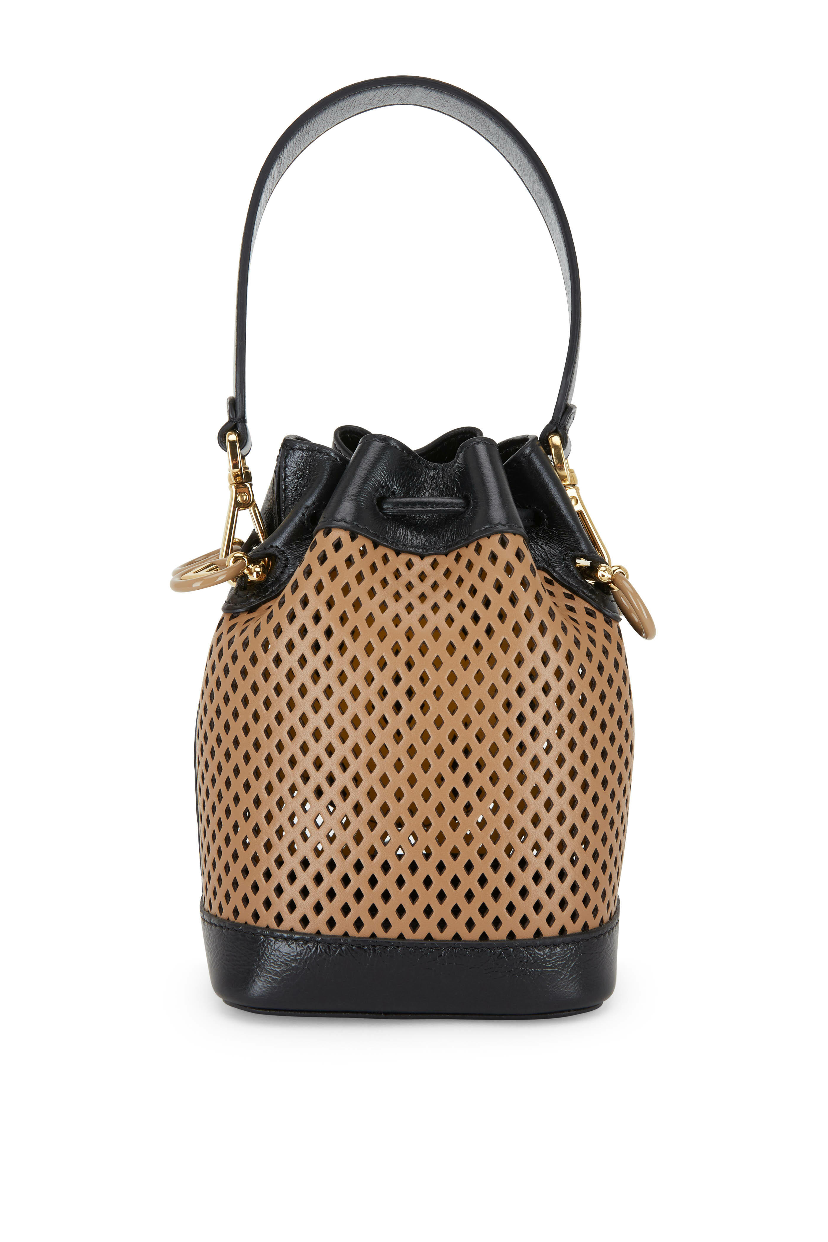T Monogram Perforated Bucket Bag: Women's Designer Crossbody Bags