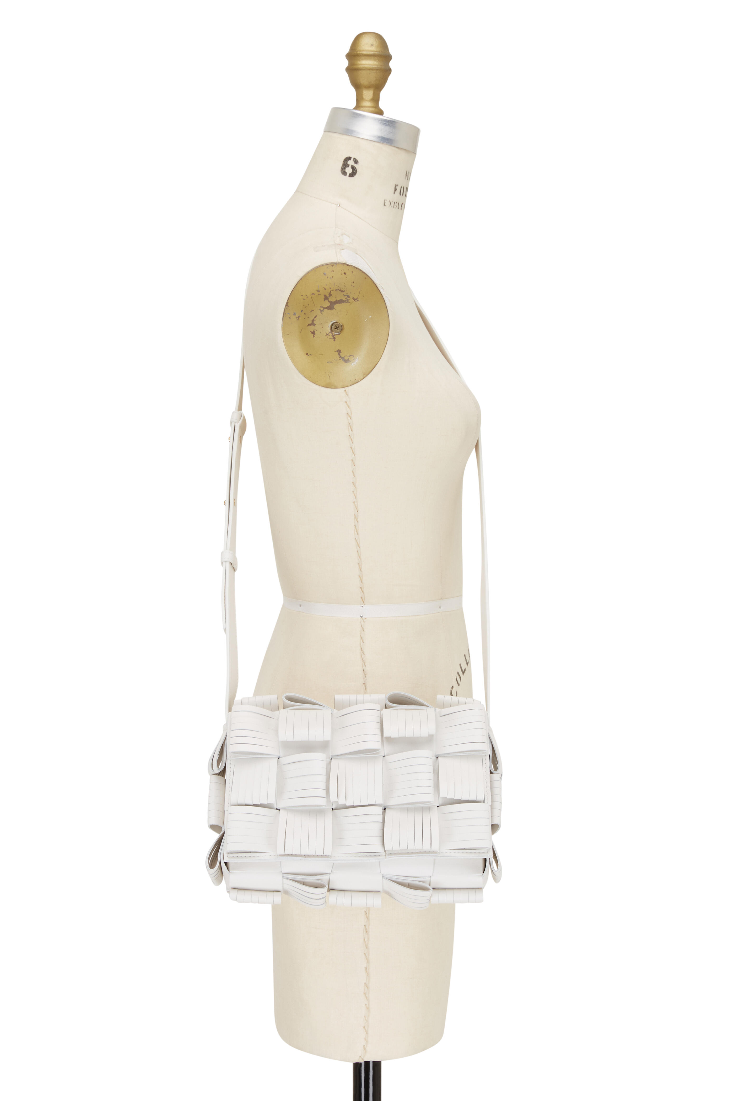 直営店☆BOTTEGA VENETA☆ SHOULDER POUCH バッグ/ WHITE ホワイト（白）系 BOTTEGA VENETA THE SHOULDER POUCH(ボッテガ