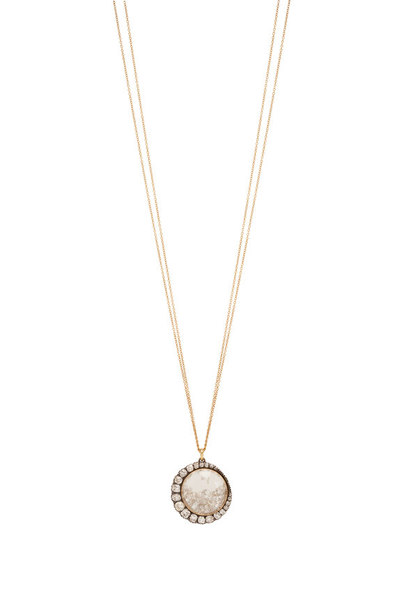Renee Lewis 2 Chain Cresecent Shake Necklace