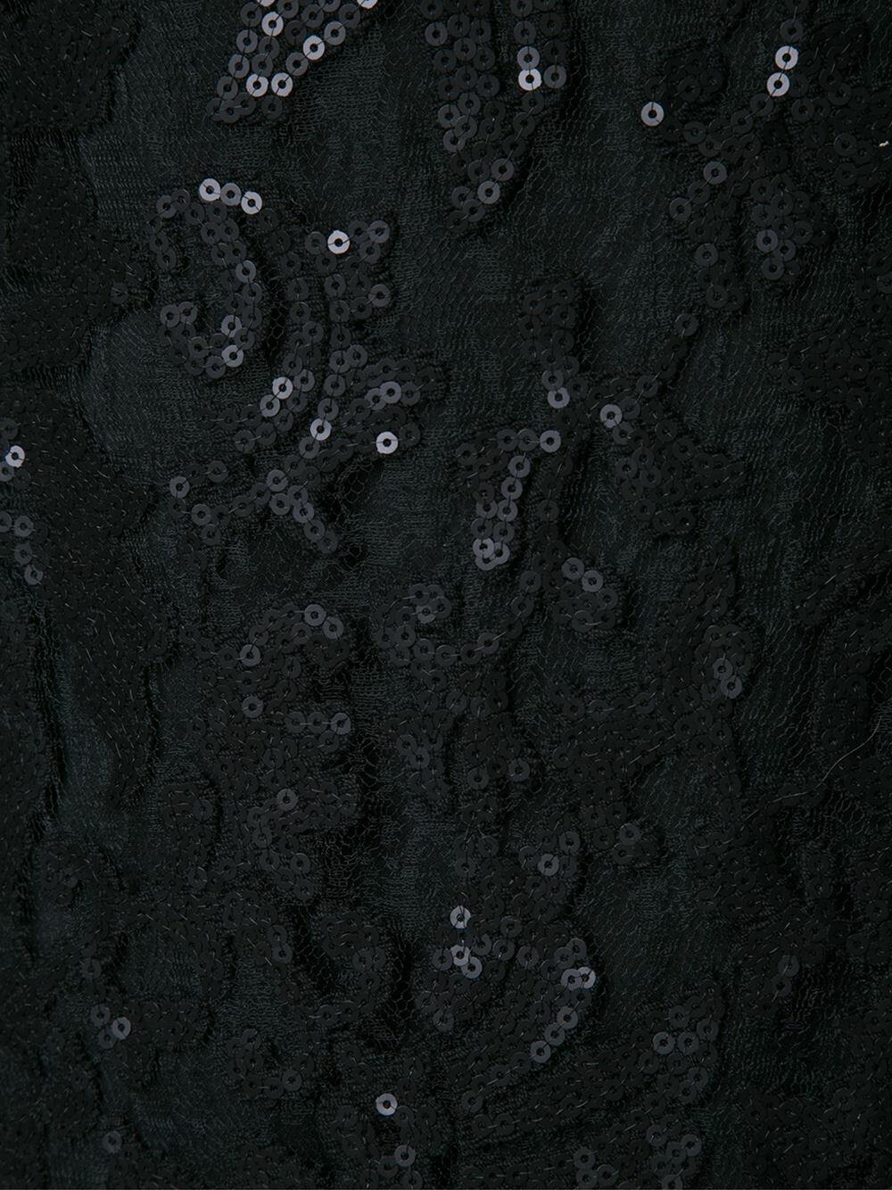 Diane von Furstenberg - Kaleb Black Embellished Lace Shift Dress