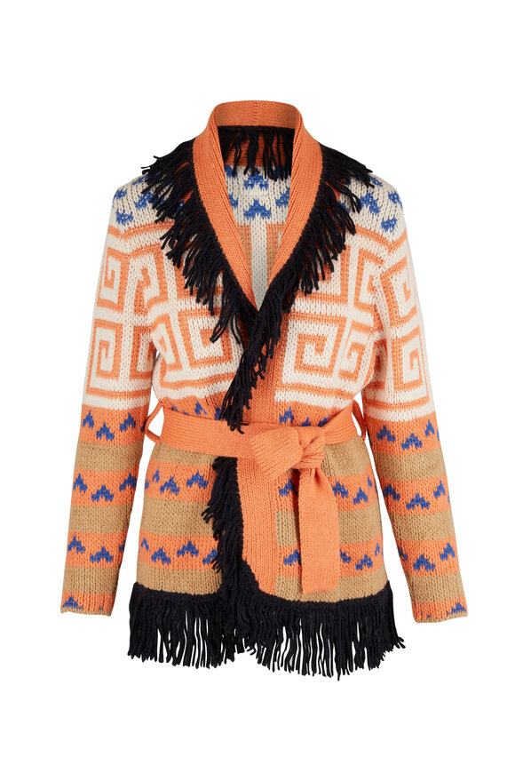 Mother - Runaway Child Multicolor Belted Short Cardigan