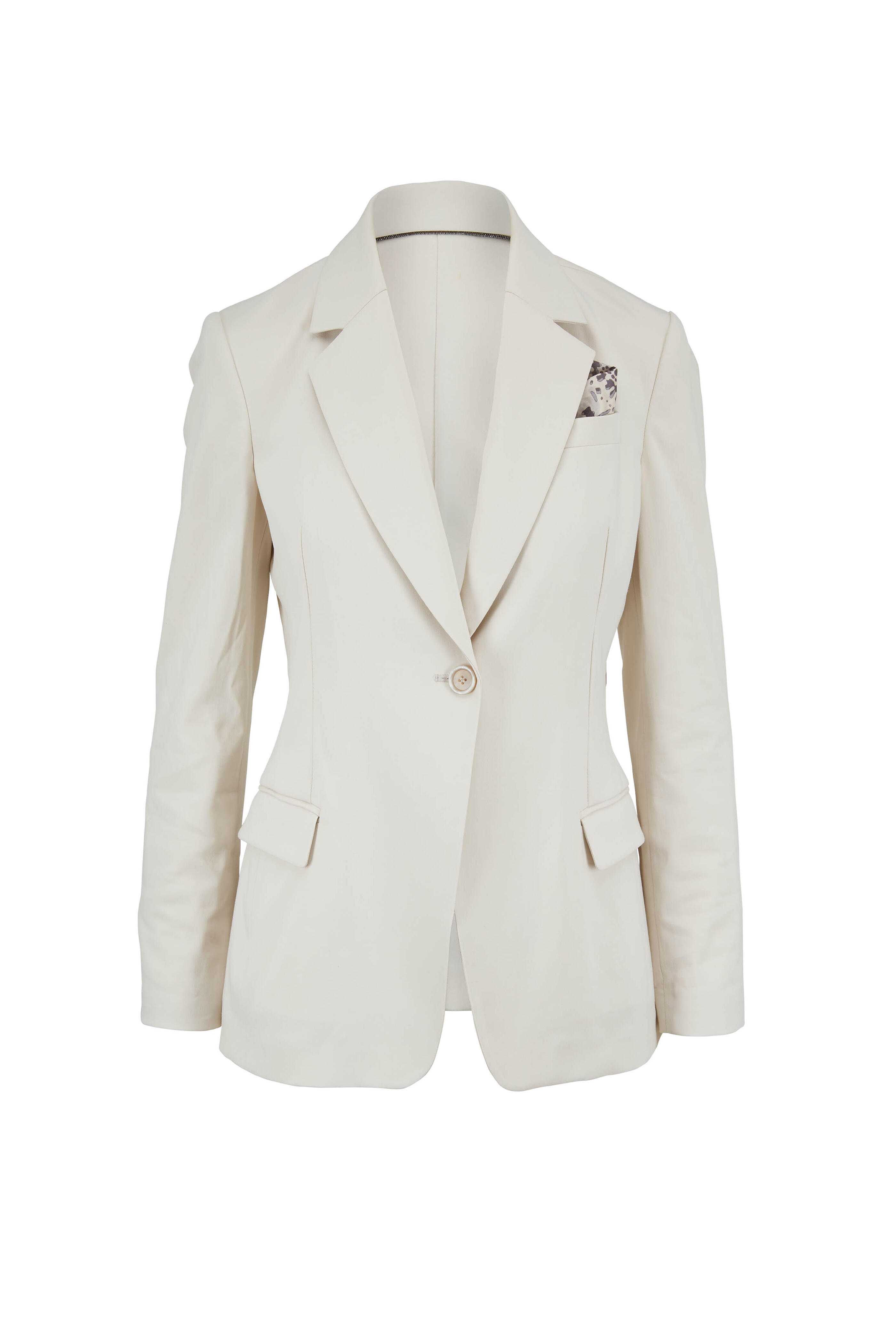 Brunello Cucinelli - Natural Cotton Single Button Pocket