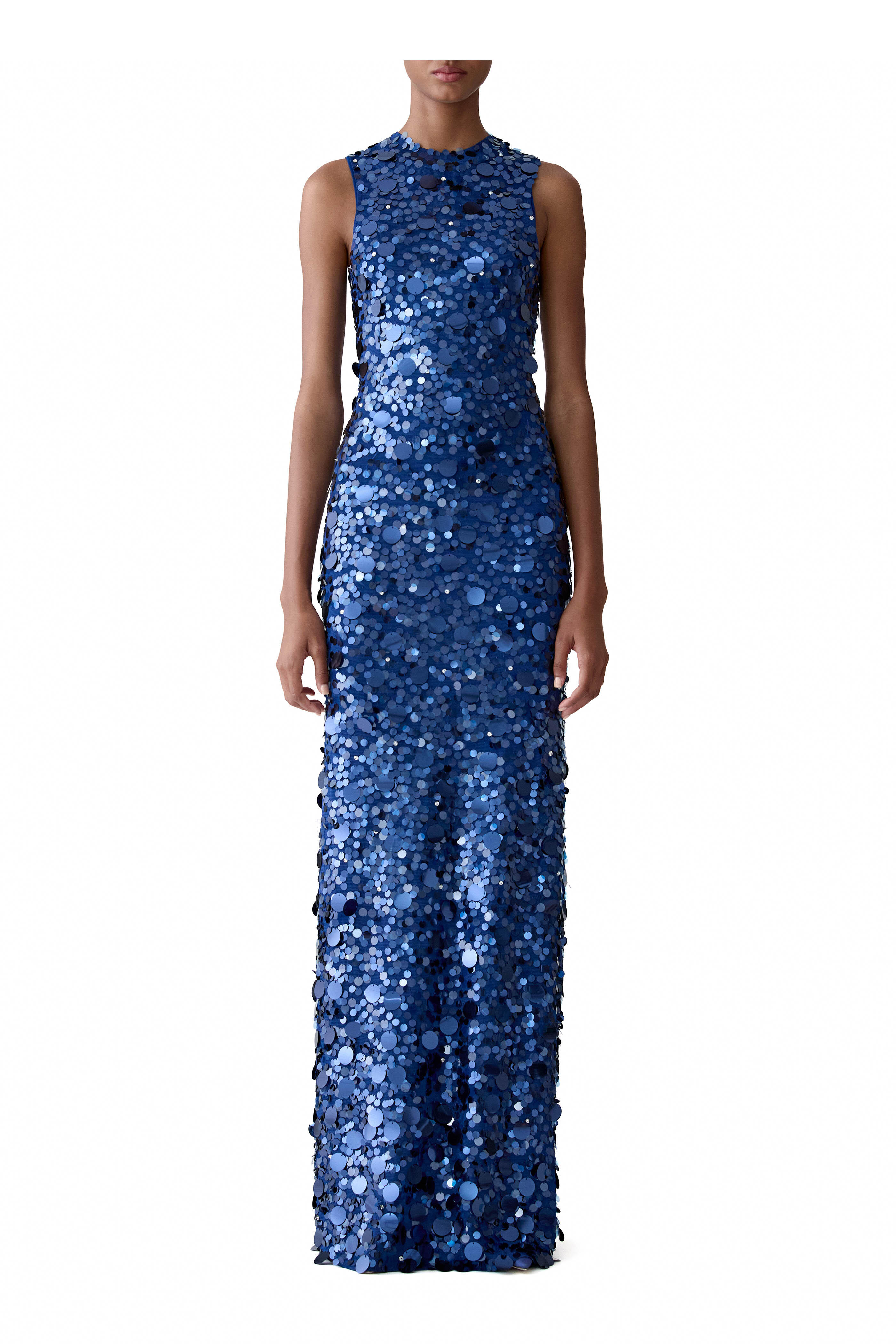 Carolina Herrera - Dark Navy Embellished Gown