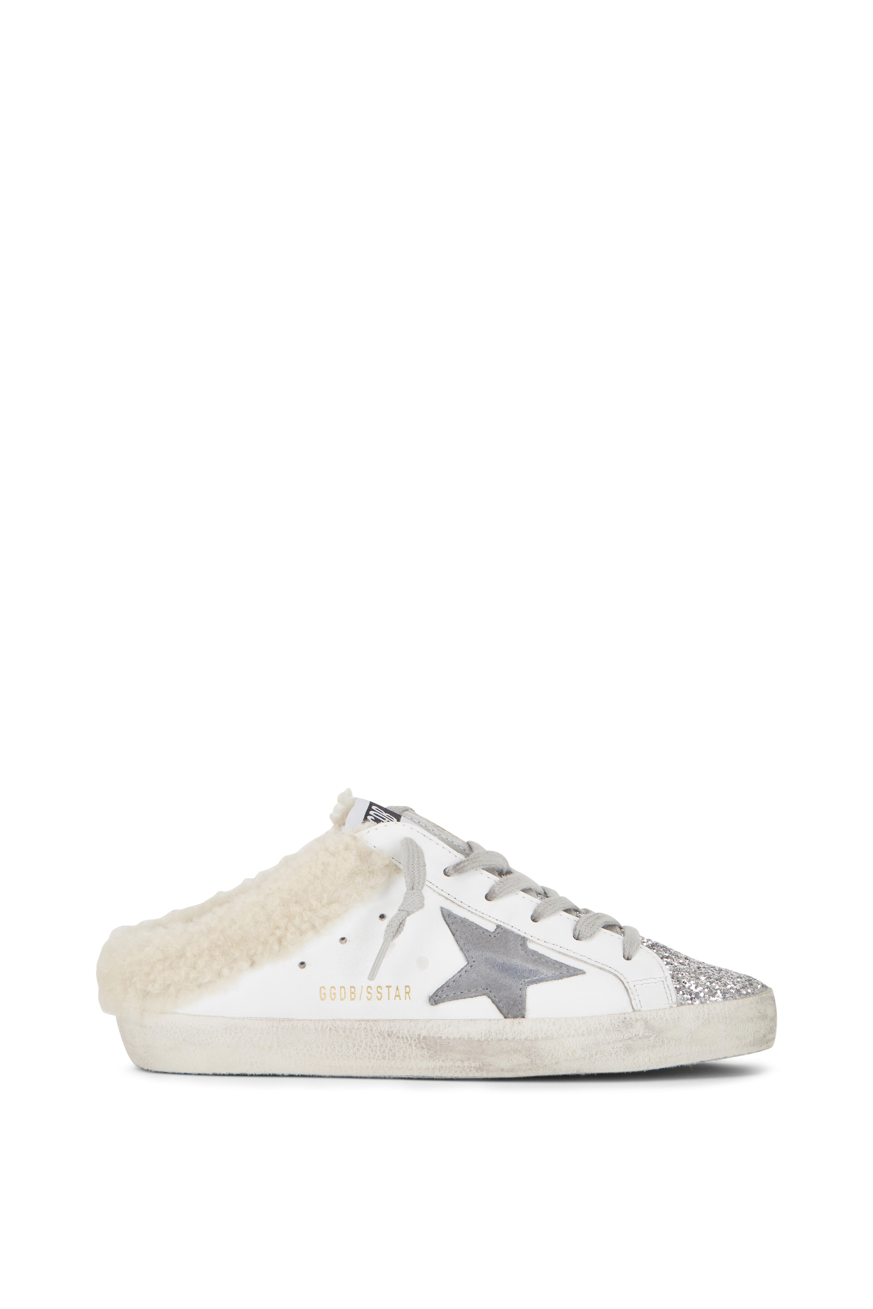 - White Leather Shearling On Sneaker