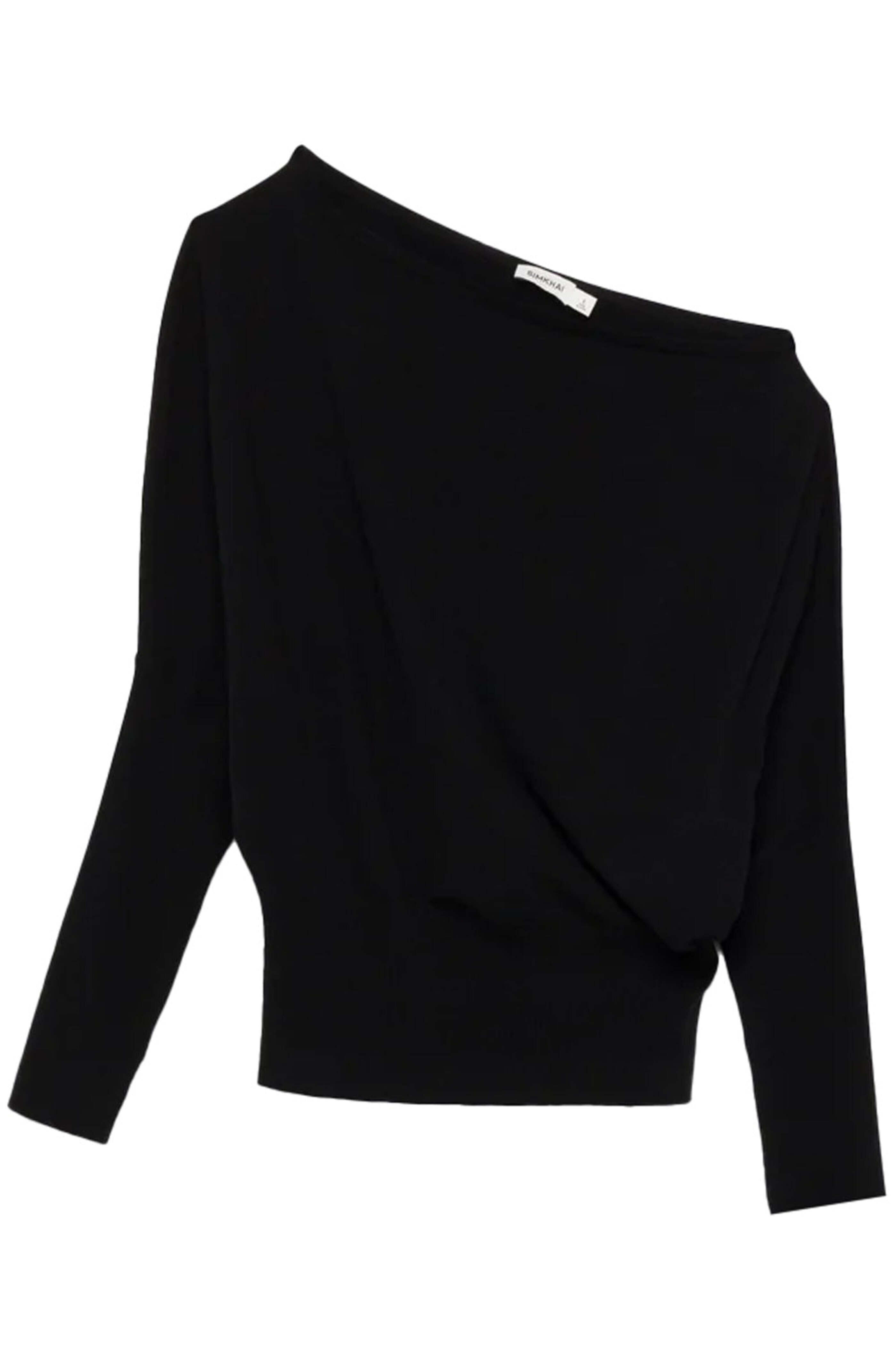 Simkhai - Black Lavina Draped Off Shoulder Sweater