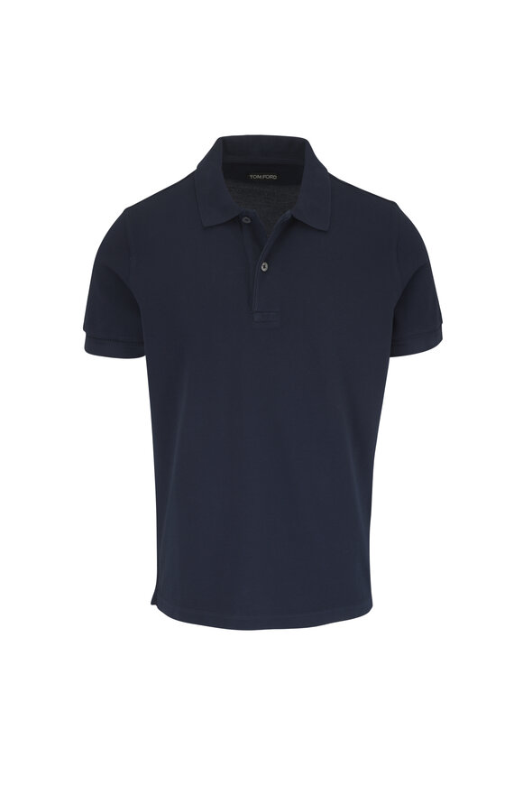 Tom Ford Indigo Pique Short Sleeve Polo - view 1