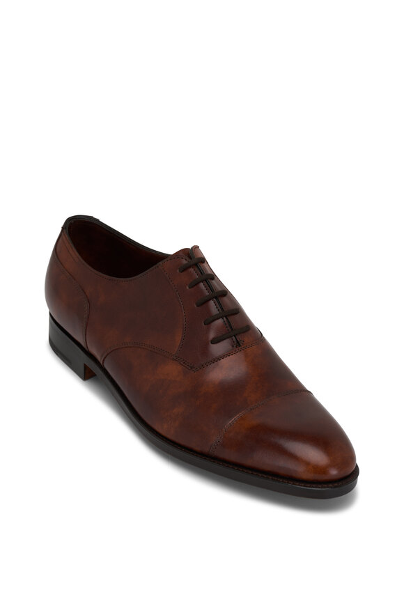 John Lobb Tauton Brown Leather Dress Shoe