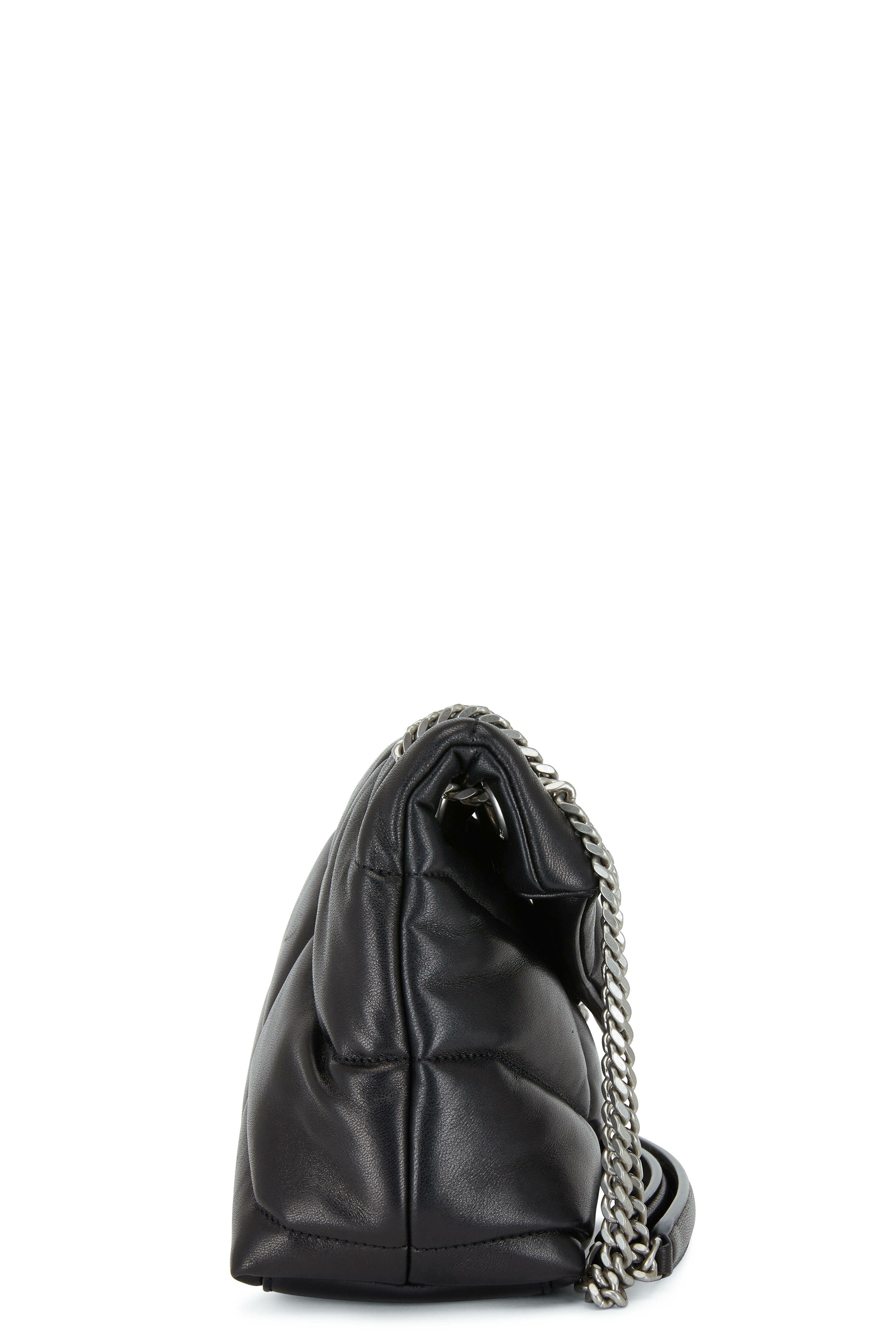 Saint Laurent - Loulou Black Quilted Padded Small Shoulder Bag