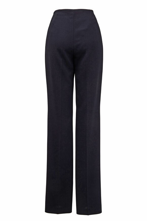 Akris - Carole Black Wool Double-Faced Pant