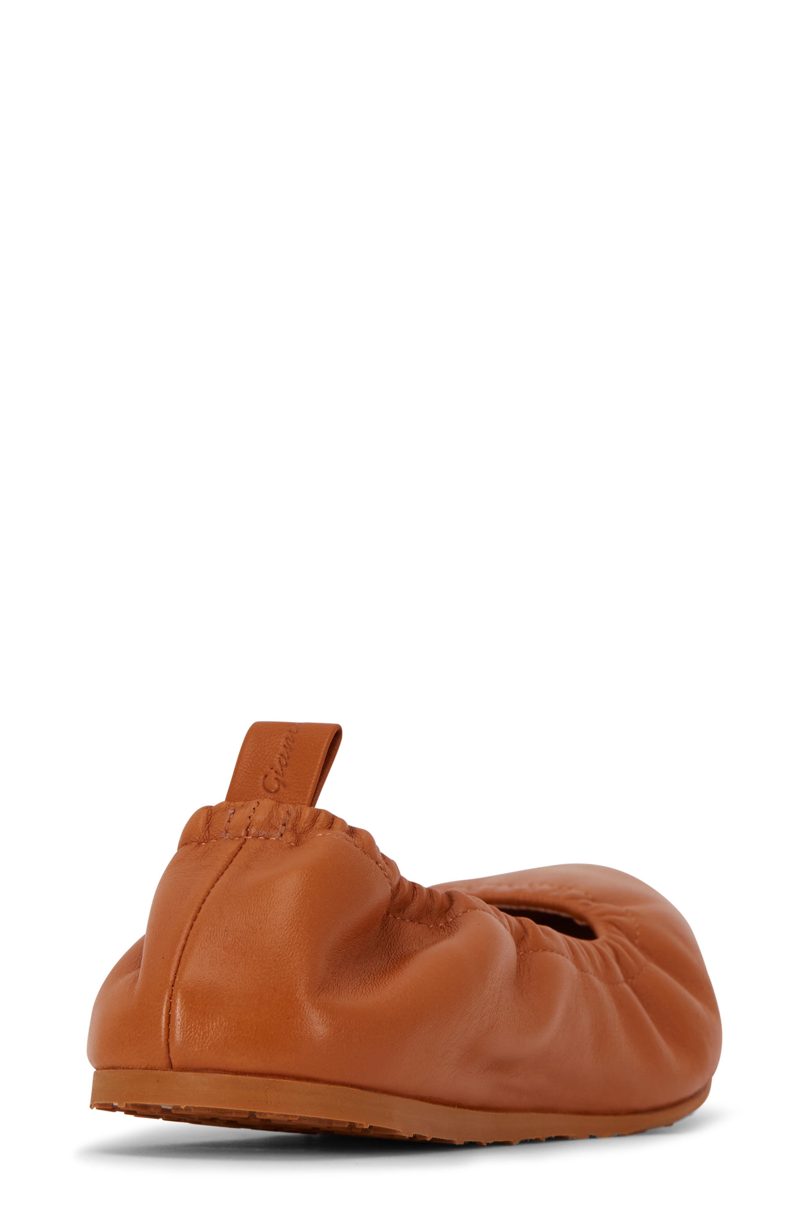 Gianvito Rossi - Alina Sienna Nappa Leather Pointed Ballet Flat