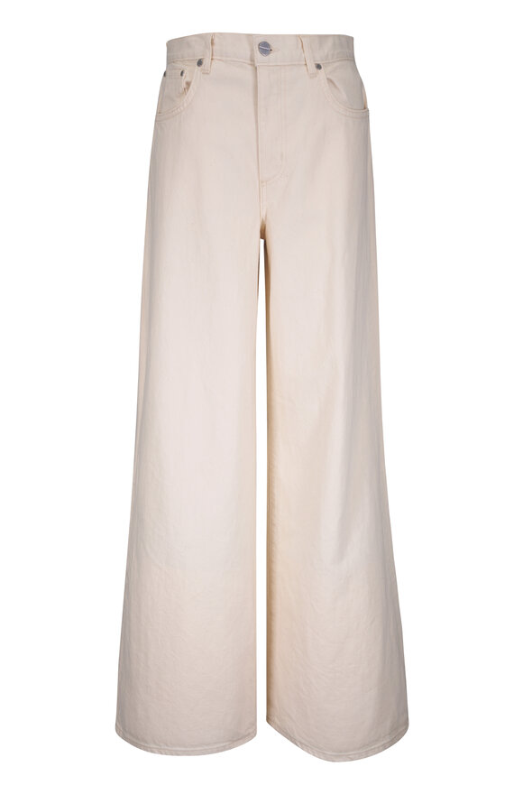TWP Tiny Dancer Natural High-Rise Wide Leg Jean