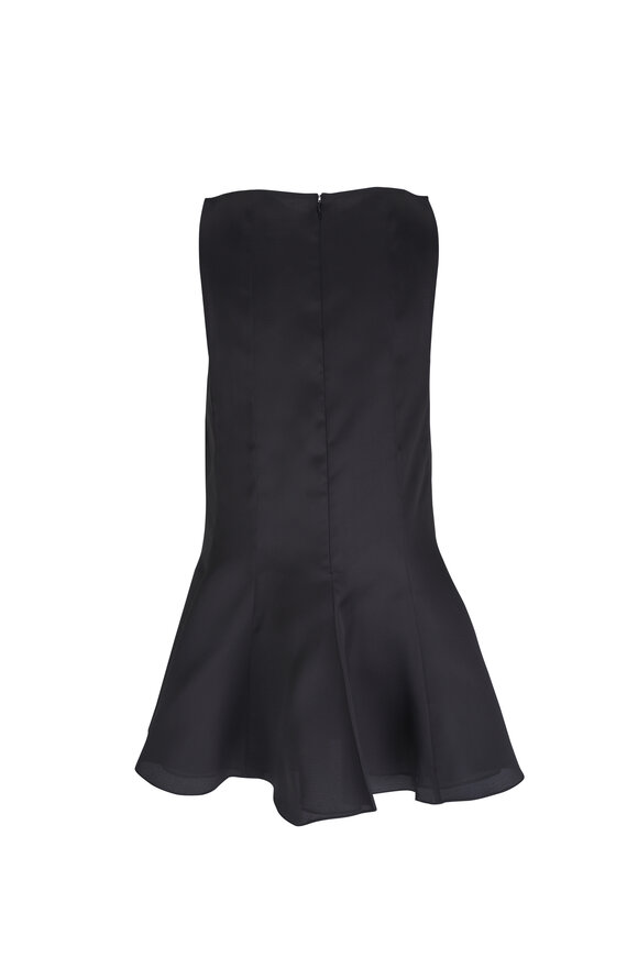 Khaite - Mags Black Silk Mini Dress