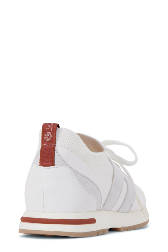 Loro Piana White Flexy Walk Lady Wish Sneaker - view 4