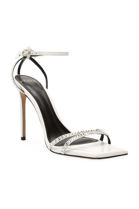 PRADA セール★ SGB965 Prada - Light Gray Suede Pointed Toe Pump, 85mm | Mitchell