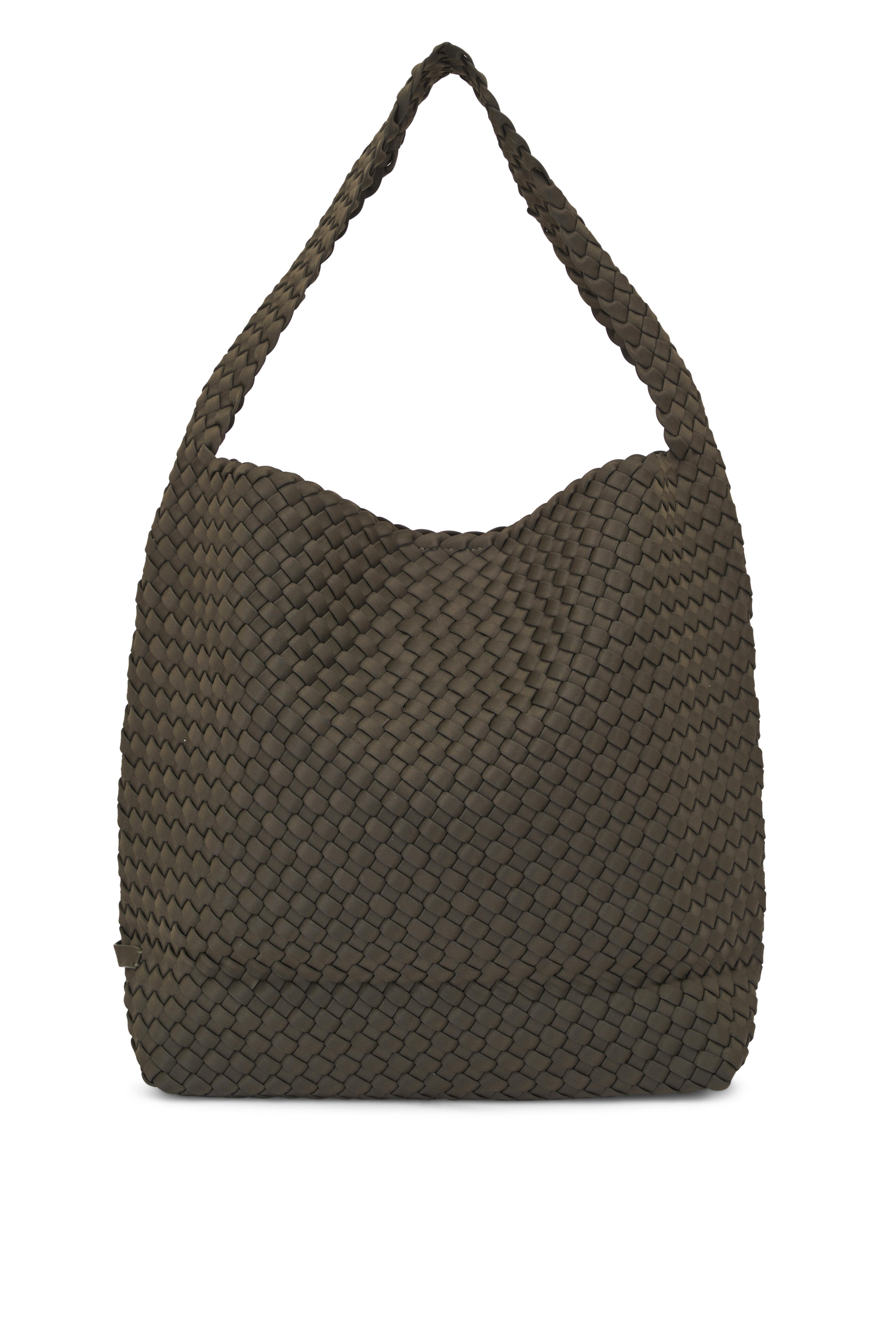 Naghedi - Medium Nomad Olive Woven Hobo