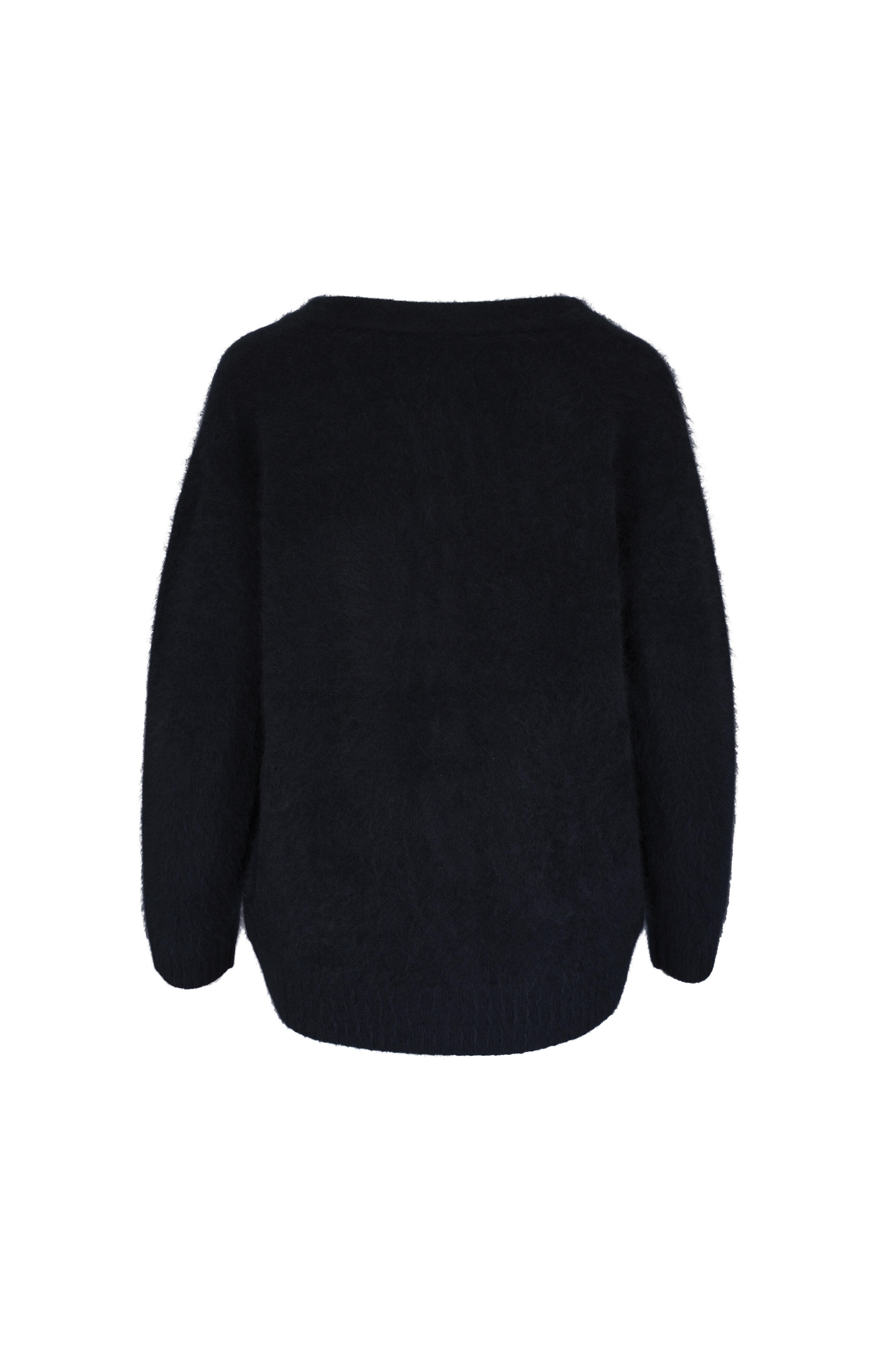 Dorothee Schumacher - Fluffy Statement Black Cardigan
