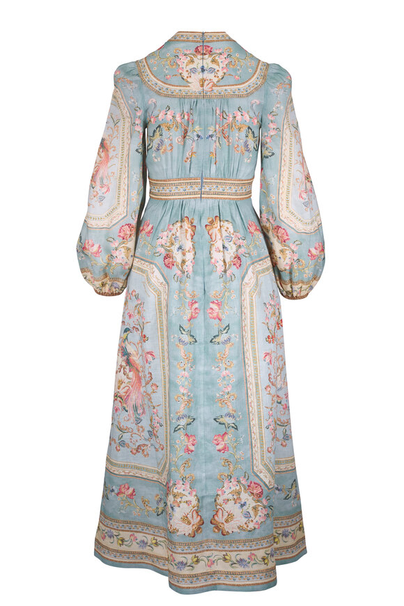 Zimmermann Roselight Plunge Midi Dress - view 4