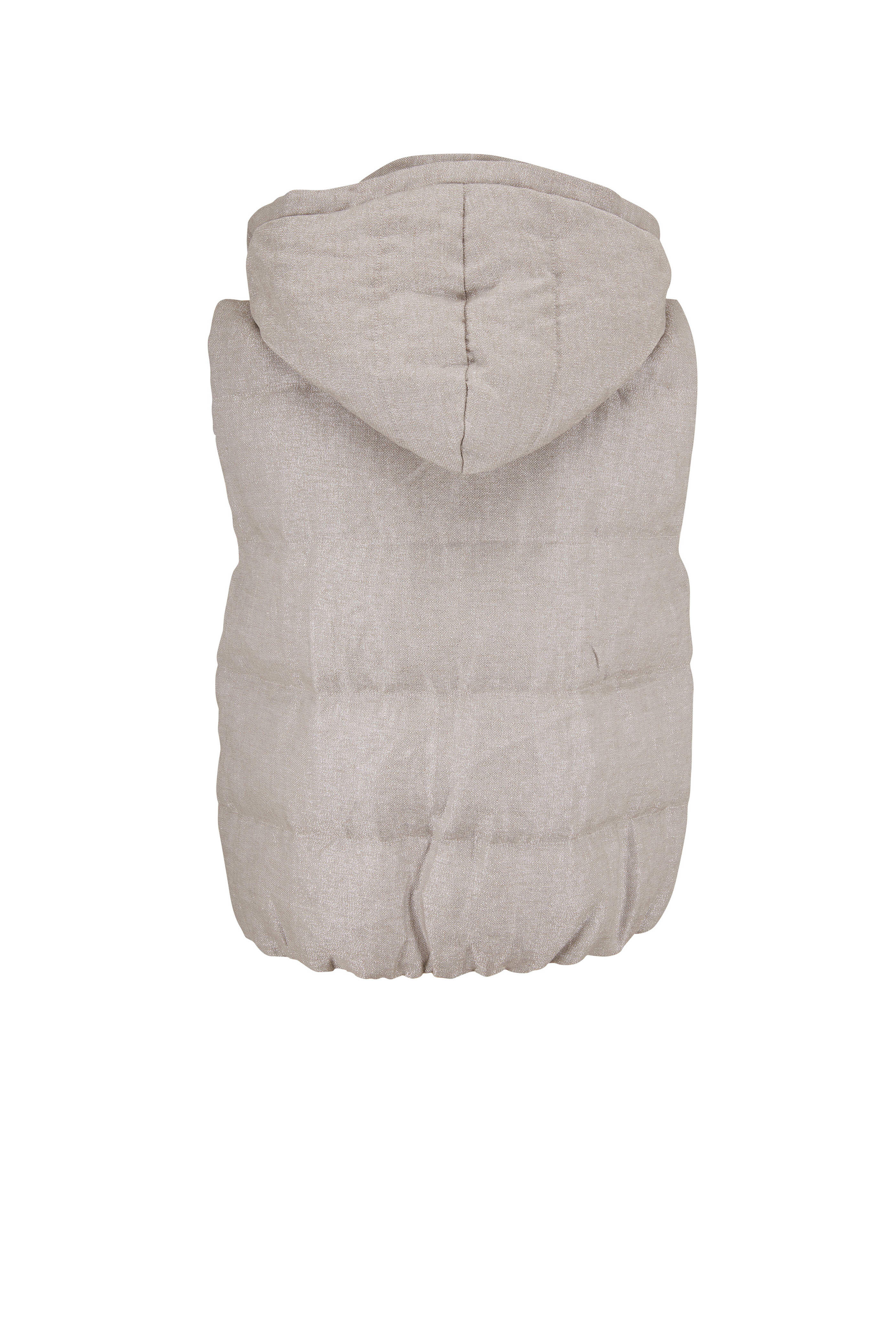 ダウンベスト Brunello Cucinelli Gilet Imbottito Con Cappuccio Brunello Cucinelli Gilet Imbottito Con Cappuccio (BRUNELLO