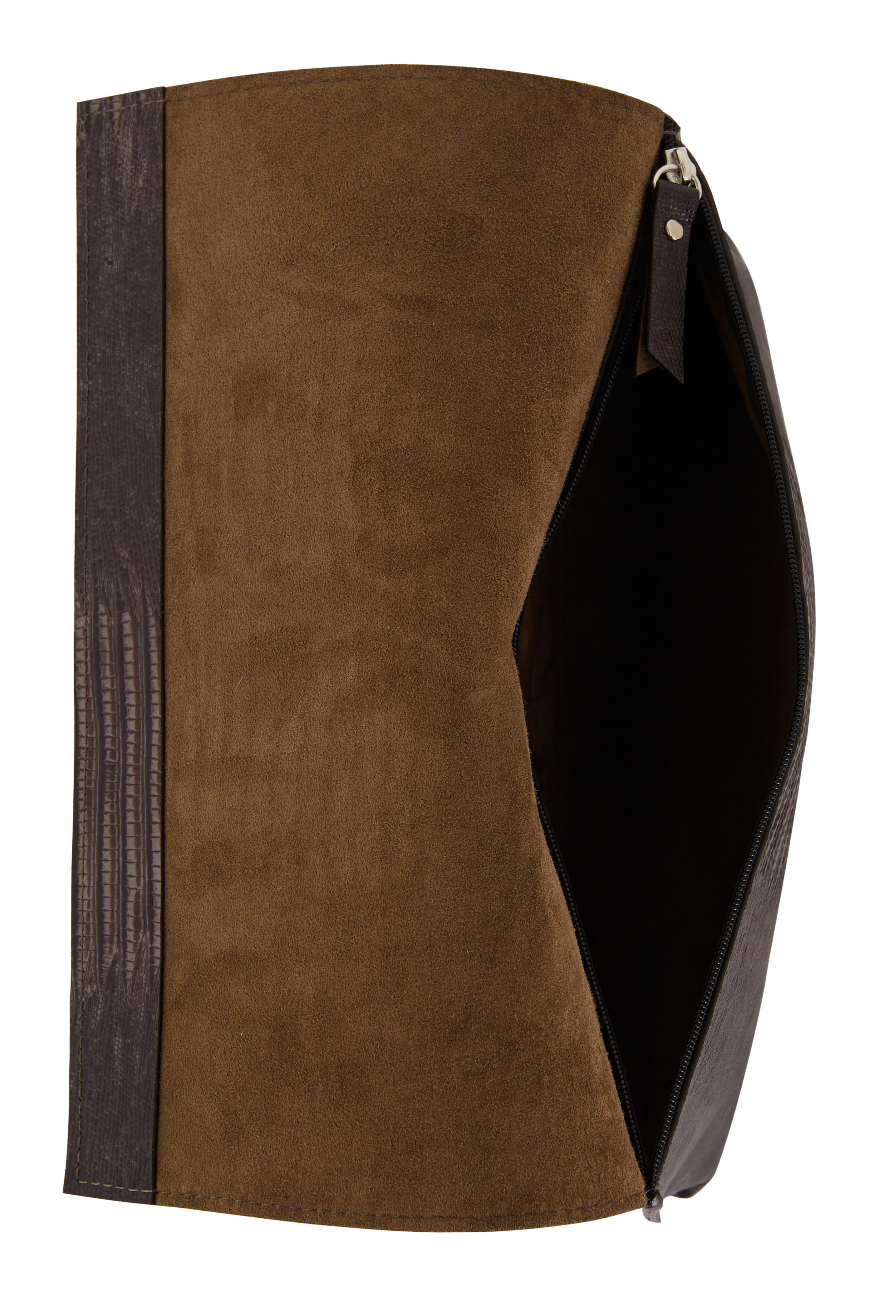 B May Bags - Steel Embossed Foldover Clutch