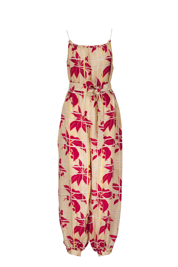 Loro Piana Hibiscus Flower Jumpsuit