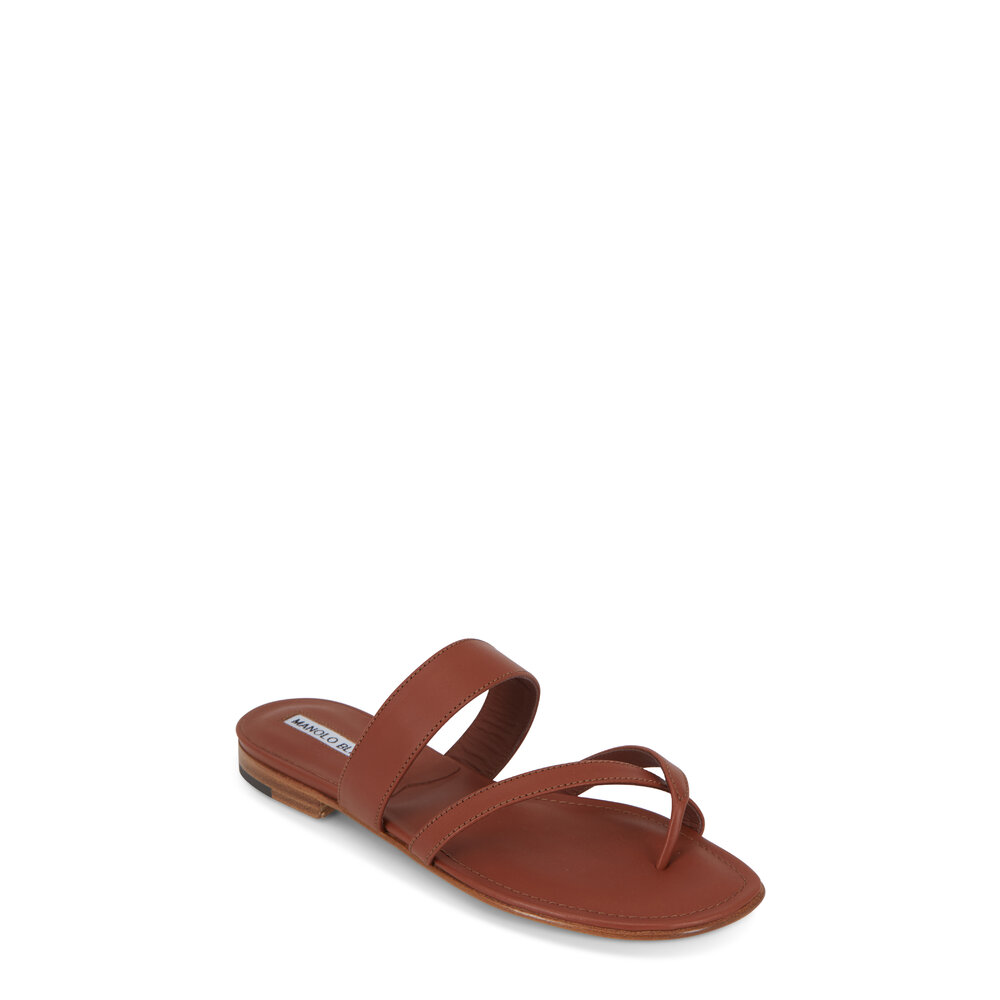 MANOLO BLAHNIK 22416513206 関税送料込 Manolo Blahnik Ninfemu 50MM Leather Strappy Sandals | Saks