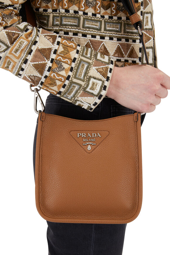 Prada - Caramel Leather Mini Shoulder Bag 