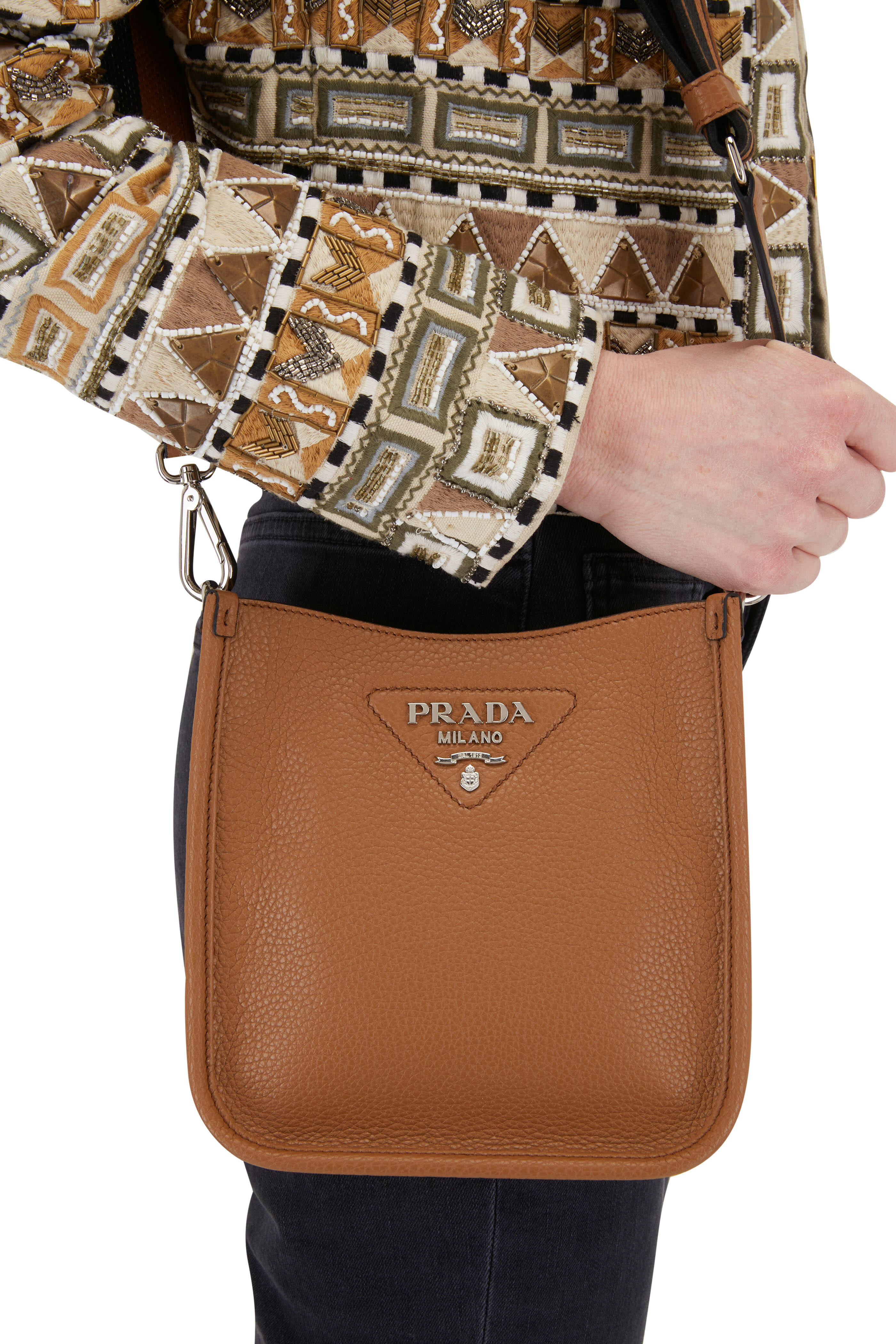 Prada Mini Leather Top-Handle Bag