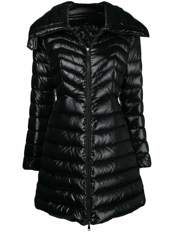 Moncler - Faucon Black Shiny Puffer Coat