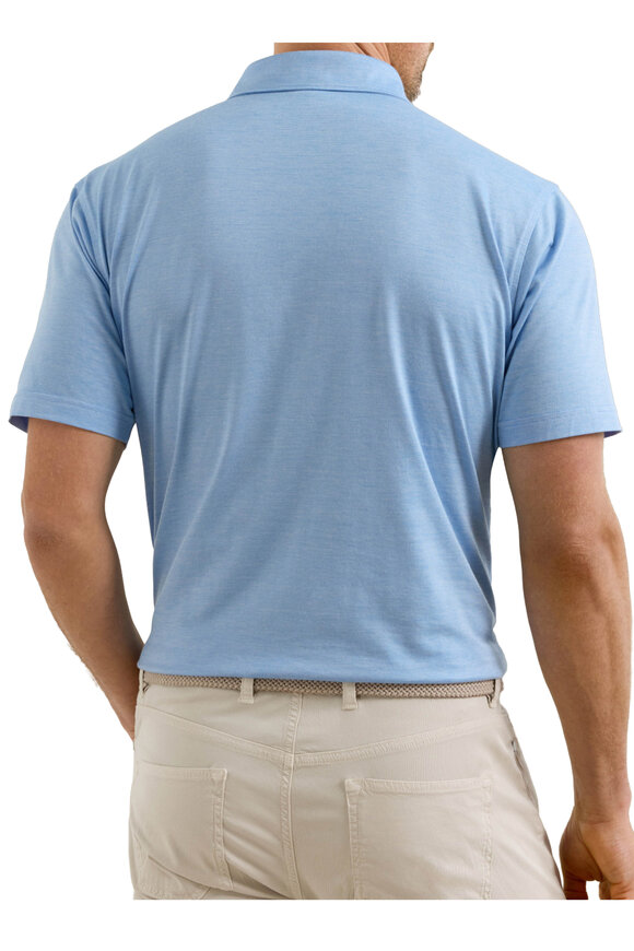 Peter Millar Excursionist Flex Blue Topaz Short Sleeve Polo - view 4
