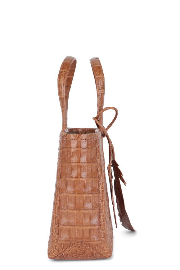 Nancy Gonzalez - Erica Mini Cognac Crocodile Mini Tote